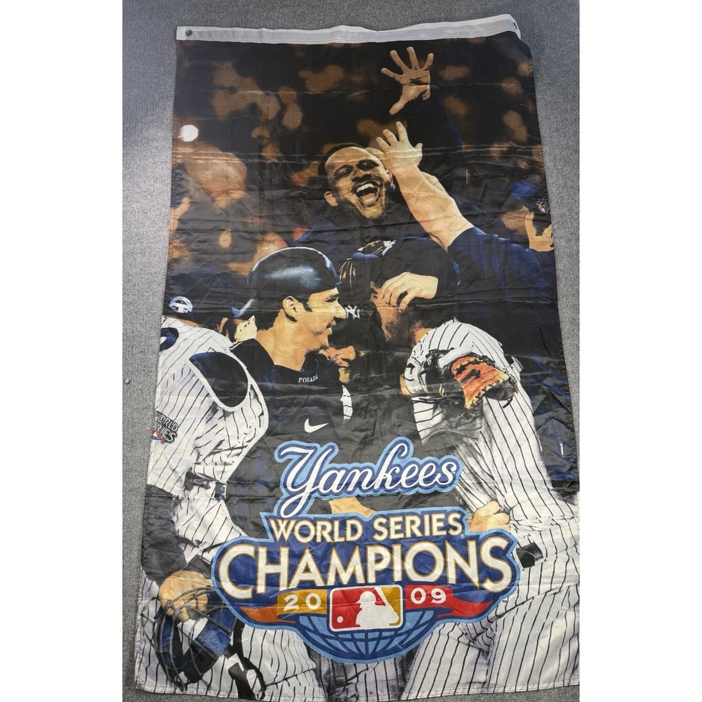 New York Yankees 2009 World Series Champions Pennant Flag Banner MLB Souvenir